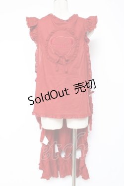 画像2: PINK HOUSE / Flower Picnicのローンタブリエ F 赤 Y-25-12-20-068-LO-OP-SZ-ZY