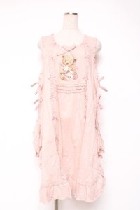 PINK HOUSE / ひな菊ロンド刺繍タブリエ F ピンク Y-25-12-20-069-LO-OP-SZ-ZY