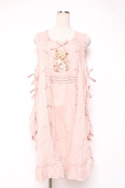 画像1: PINK HOUSE / ひな菊ロンド刺繍タブリエ F ピンク Y-25-12-20-069-LO-OP-SZ-ZY