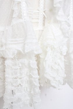 画像6: PINK HOUSE / ドットチュールレースベスト F 白 Y-25-12-20-007-LO-BL-SZ-ZY