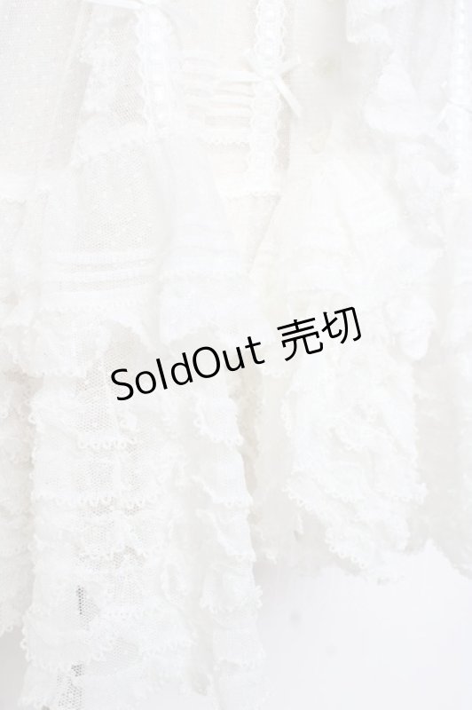 画像6: PINK HOUSE / ドットチュールレースベスト F 白 Y-25-12-20-007-LO-BL-SZ-ZY (6)