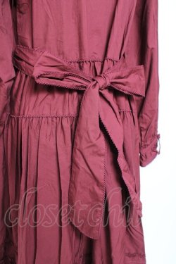 画像4: PINK HOUSE / 小花刺繍入りフリルワンピース F ボルドー Y-25-12-20-071-LO-OP-SZ-ZY
