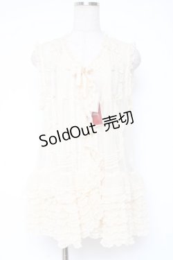 画像1: PINK HOUSE / ドットチュールレースベスト F 生成り Y-25-12-20-008-LO-BL-SZ-ZY