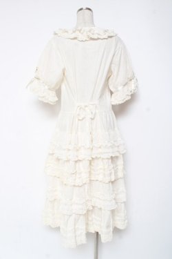 画像3: PINK HOUSE / ポルカドットチュール使いワンピース F 白 Y-25-12-20-073-LO-OP-SZ-ZY