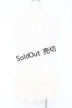 画像3: PINK HOUSE / ドットチュールレースベスト F 生成り Y-25-12-20-008-LO-BL-SZ-ZY