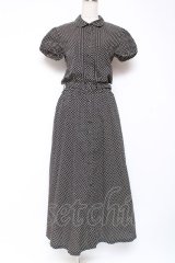 PINK HOUSE / ドットワンピース F 黒 Y-25-12-20-074-LO-OP-SZ-ZY