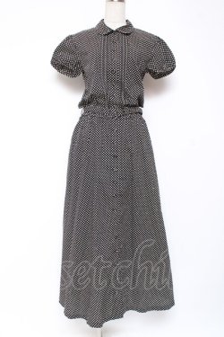 画像1: PINK HOUSE / ドットワンピース F 黒 Y-25-12-20-074-LO-OP-SZ-ZY