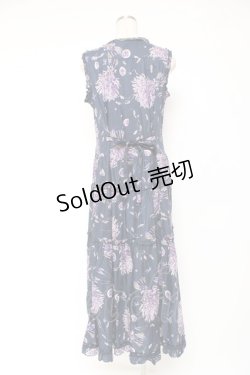 画像3: PINK HOUSE / ラベンダープリントノースリーブワンピース F 紺 Y-25-12-20-075-LO-OP-AS-ZY