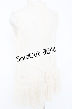 画像4: PINK HOUSE / ドットチュールレースベスト F 生成り Y-25-12-20-008-LO-BL-SZ-ZY