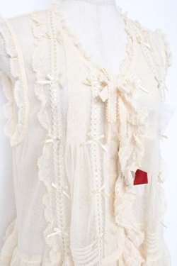 画像5: PINK HOUSE / ドットチュールレースベスト F 生成り Y-25-12-20-008-LO-BL-SZ-ZY