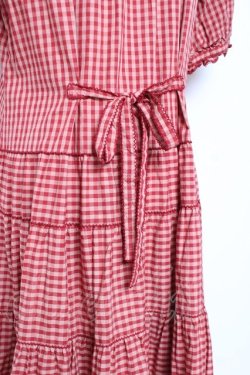画像4: PINK HOUSE / カラーギンガムチェックワンピース F 赤 Y-25-12-20-078-LO-OP-AS-ZS