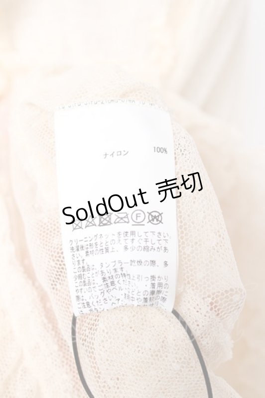 画像7: PINK HOUSE / ドットチュールレースベスト F 生成り Y-25-12-20-008-LO-BL-SZ-ZY (7)