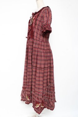 画像2: PINK HOUSE / オジリナルタータンワンピース F 赤 Y-25-12-20-079-LO-OP-SZ-ZY