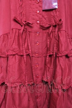 画像7: PINK HOUSE / Berry Rose刺繍入りパッチワーク風ワンピース F 赤 Y-25-12-20-080-LO-OP-AS-ZS