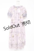 PINK HOUSE / フィフティバイオレッツプリントワンピース F ラベンダー Y-25-12-20-081-LO-OP-SZ-ZS