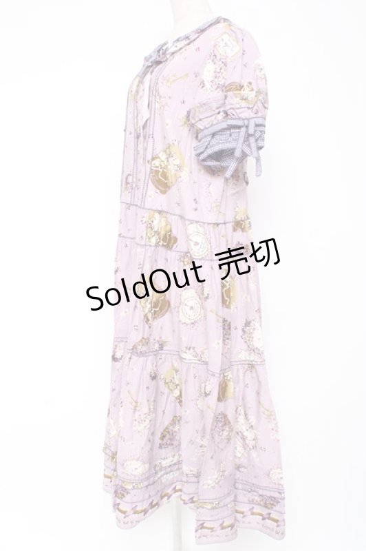 画像2: PINK HOUSE / フィフティバイオレッツプリントワンピース F ラベンダー Y-25-12-20-081-LO-OP-SZ-ZS (2)