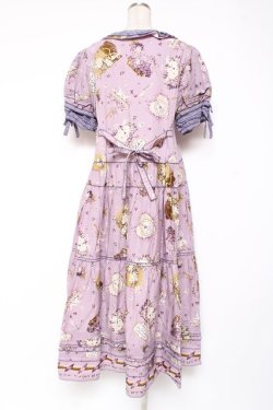 画像3: PINK HOUSE / フィフティバイオレッツプリントワンピース F ラベンダー Y-25-12-20-081-LO-OP-SZ-ZY