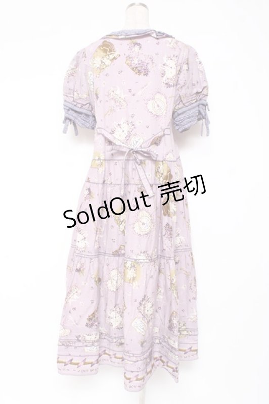 画像3: PINK HOUSE / フィフティバイオレッツプリントワンピース F ラベンダー Y-25-12-20-081-LO-OP-SZ-ZS (3)