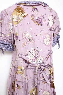 画像4: PINK HOUSE / フィフティバイオレッツプリントワンピース F ラベンダー Y-25-12-20-081-LO-OP-SZ-ZY