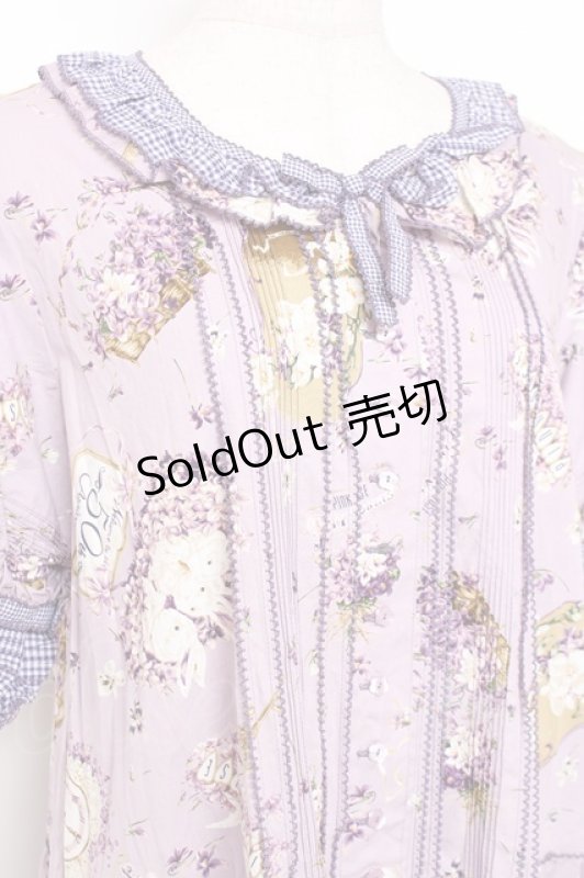 画像5: PINK HOUSE / フィフティバイオレッツプリントワンピース F ラベンダー Y-25-12-20-081-LO-OP-SZ-ZS (5)