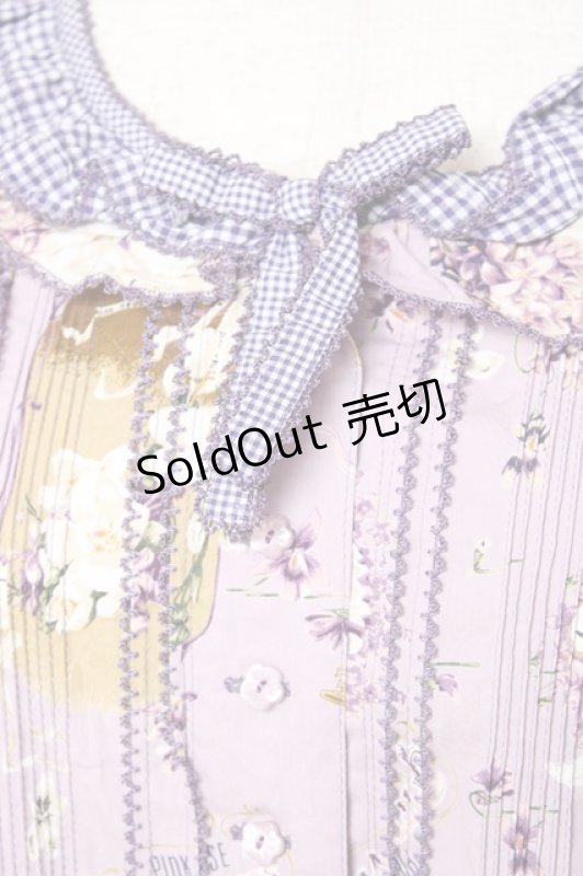 画像6: PINK HOUSE / フィフティバイオレッツプリントワンピース F ラベンダー Y-25-12-20-081-LO-OP-SZ-ZS (6)