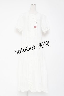 画像1: PINK HOUSE / ティアードロングワンピース F 白 Y-25-12-20-082-LO-OP-AS-ZY