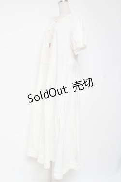 画像2: PINK HOUSE / ティアードロングワンピース F 白 Y-25-12-20-082-LO-OP-AS-ZY