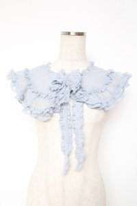 PINK HOUSE / ポルカドットチュールティペット  サックス Y-25-12-20-002-LO-ZA-SZ-ZY