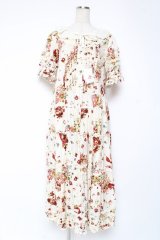 PINK HOUSE / アンジェリークローズプリントワンピース F アイボリー Y-25-12-20-083-LO-OP-AS-ZY