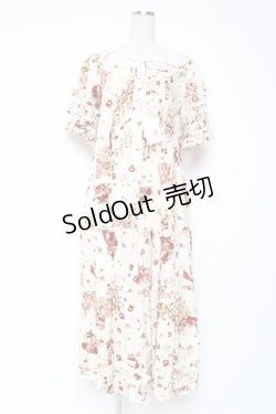 画像1: PINK HOUSE / アンジェリークローズプリントワンピース F アイボリー Y-25-12-20-083-LO-OP-AS-ZY