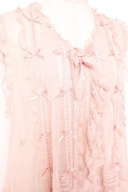 画像5: PINK HOUSE / ドットチュールレースベスト F ピンク Y-25-12-20-009-LO-BL-SZ-ZY