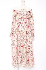 PINK HOUSE / キャットチェリードロッププリントワンピース F 生成り Y-25-12-20-084-LO-OP-AS-ZY