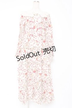 画像1: PINK HOUSE / キャットチェリードロッププリントワンピース F 生成り Y-25-12-20-084-LO-OP-AS-ZY