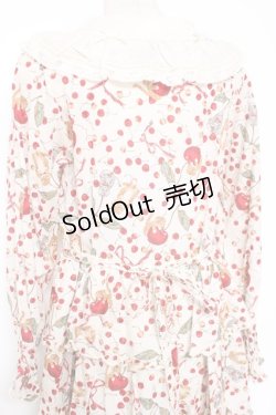 画像4: PINK HOUSE / キャットチェリードロッププリントワンピース F 生成り Y-25-12-20-084-LO-OP-AS-ZY