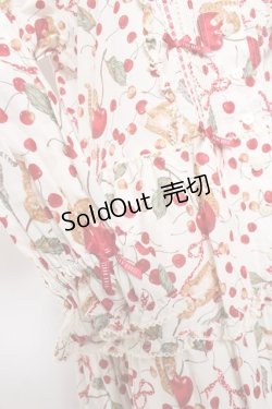 画像9: PINK HOUSE / キャットチェリードロッププリントワンピース F 生成り Y-25-12-20-084-LO-OP-AS-ZY