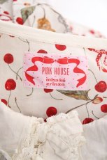 画像10: PINK HOUSE / キャットチェリードロッププリントワンピース F 生成り Y-25-12-20-084-LO-OP-AS-ZY (10)