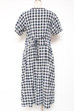 画像3: PINK HOUSE / エプロン付きブロードギンガムワンピース F 紺 Y-25-12-20-085-LO-OP-SZ-ZY