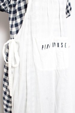 画像5: PINK HOUSE / エプロン付きブロードギンガムワンピース F 紺 Y-25-12-20-085-LO-OP-SZ-ZY