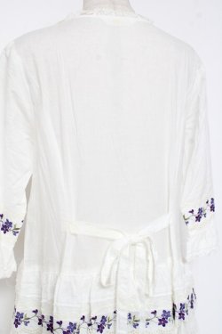 画像4: PINK HOUSE / バイオレットレース使いワンピース F 白 Y-25-12-20-086-LO-OP-SZ-ZY