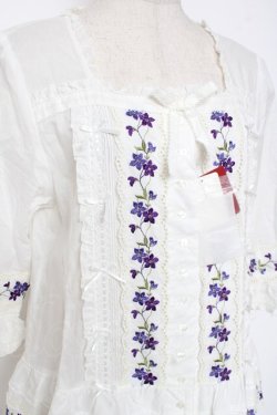 画像6: PINK HOUSE / バイオレットレース使いワンピース F 白 Y-25-12-20-086-LO-OP-SZ-ZY