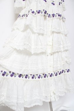 画像9: PINK HOUSE / バイオレットレース使いワンピース F 白 Y-25-12-20-086-LO-OP-SZ-ZY