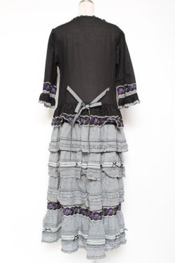 画像3: PINK HOUSE / バイオレットレース使いワンピース F 黒 Y-25-12-20-087-LO-OP-SZ-ZY