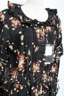 画像5: PINK HOUSE / ブルーミングドット柄襟付きワンピース F 黒 Y-25-12-20-089-LO-OP-AS-ZS