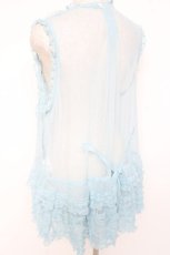 画像4: PINK HOUSE / ドットチュールレースベスト F サックス Y-25-12-20-010-LO-BL-SZ-ZY (4)