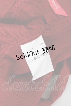 画像7: PINK HOUSE / ロゴ刺繍入りローンタリブエ F 赤 Y-25-12-20-090-LO-ZA-SZ-ZY