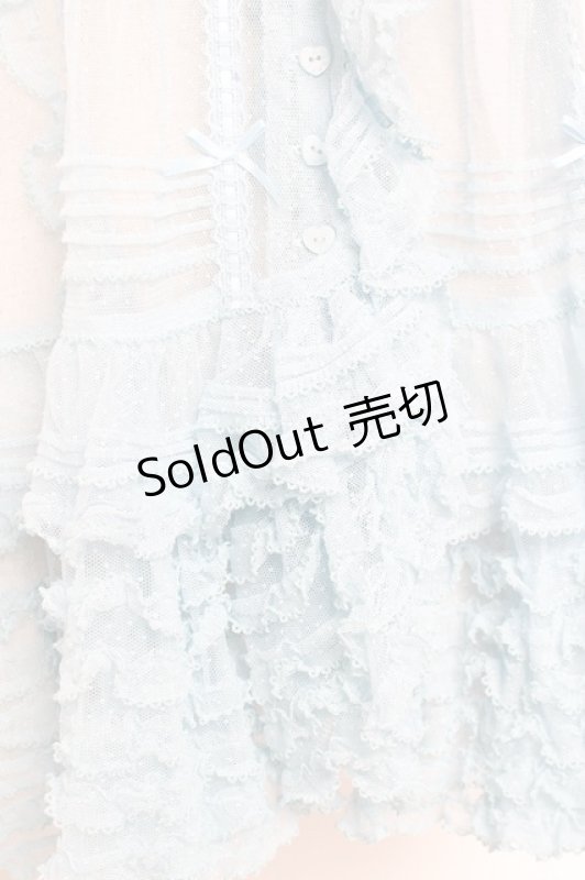 画像6: PINK HOUSE / ドットチュールレースベスト F サックス Y-25-12-20-010-LO-BL-SZ-ZY (6)