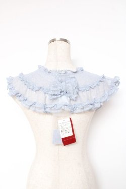 画像2: PINK HOUSE / ポルカドットチュールティペット  サックス Y-25-12-20-002-LO-ZA-SZ-ZY