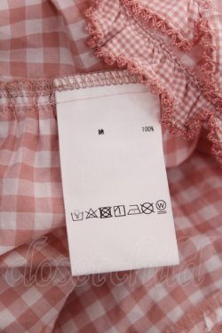 画像8: PINK HOUSE / ギンガムチェックパッチワークフリルスカート F ピンク Y-25-12-20-095-LO-SK-SZ-ZY