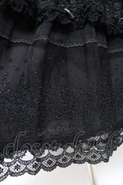 画像6: PINK HOUSE / ドットチュール×オリジナルローズチュールレーススカート F 黒 Y-25-12-20-097-LO-SK-SZ-ZY