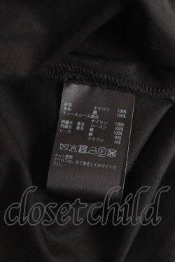 画像8: PINK HOUSE / ドットチュール×オリジナルローズチュールレーススカート F 黒 Y-25-12-20-097-LO-SK-SZ-ZY